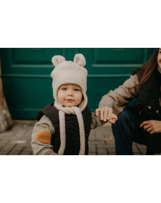 T-TOMI Cap TEDDY Cream (6-9 měsíců)
