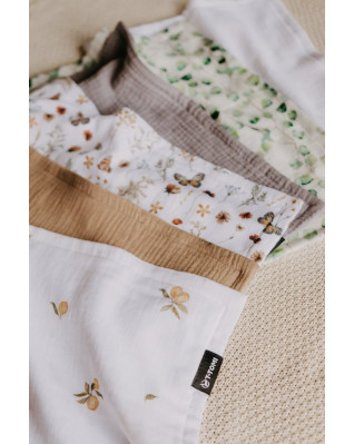 T-TOMI BIO Mušelínová plena pod hlavičku Meadow