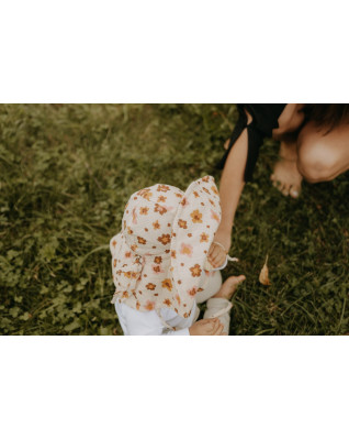 T-TOMI BIO Mušelínový klobouček Daisies (1-2 roky)