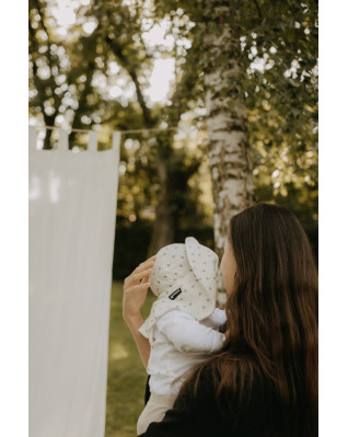 T-TOMI BIO Mušelínový klobouček Nature (6-12 měsíců)