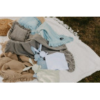 T-TOMI BIO Mušelínový polštářek s volánkem White