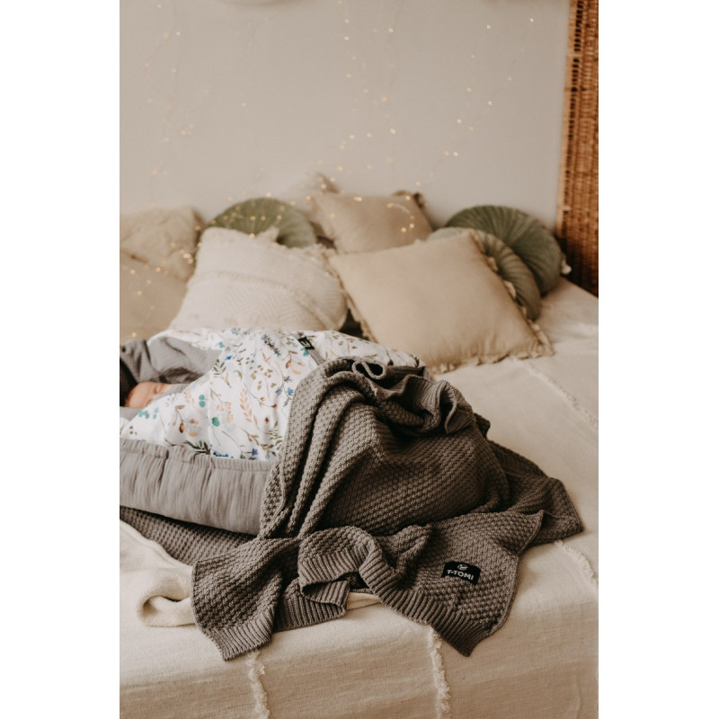 T-TOMI Pletená deka Cream