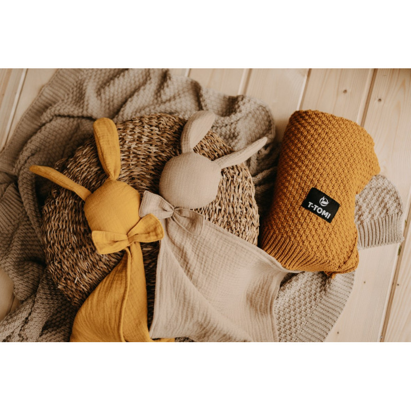 T-TOMI Pletená deka Curry