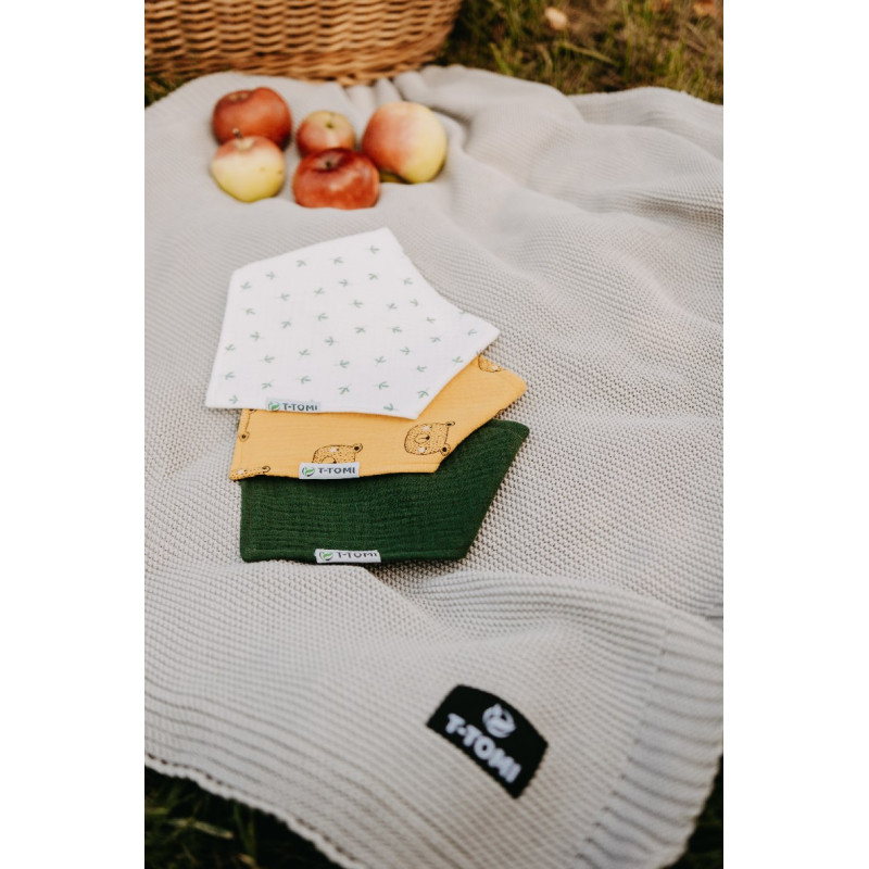 T-TOMI Pletená deka Dark blue waves