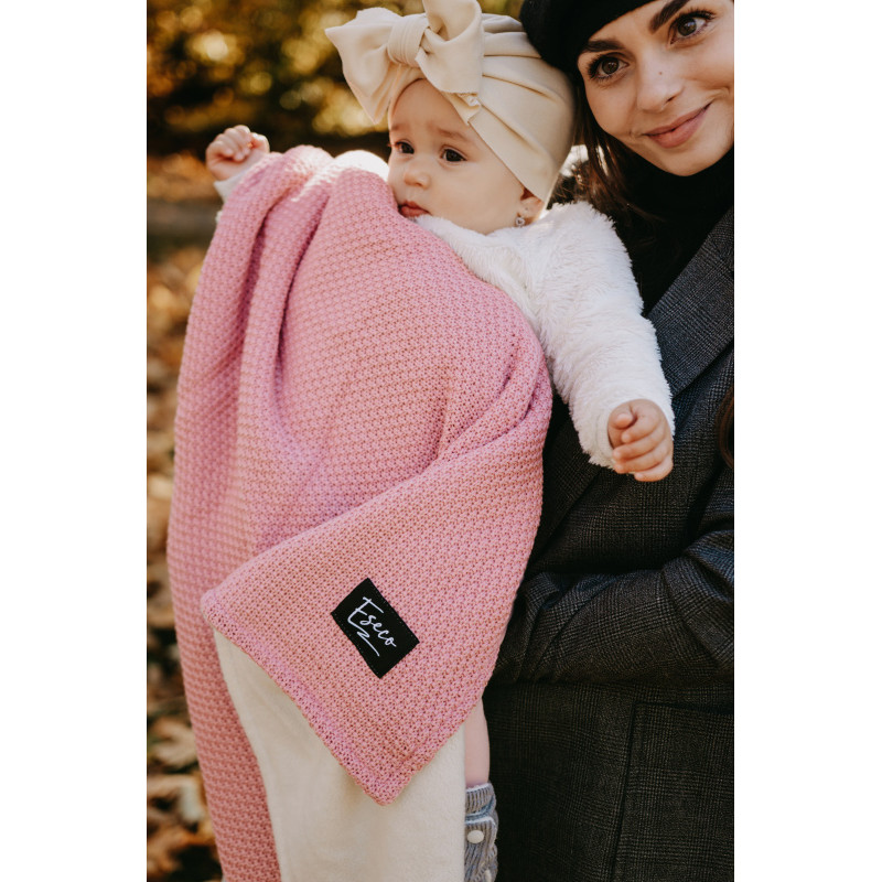 T-TOMI Pletená deka WARM Pink waves