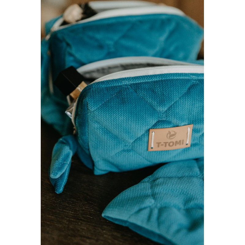 T-TOMI Small Beauty Baggie Petrol