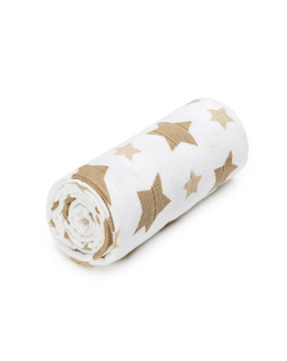 T-TOMI BIO Bambusová osuška Beige stars 