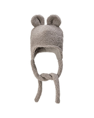 T-TOMI Cap TEDDY Grey (6-9 měsíců)