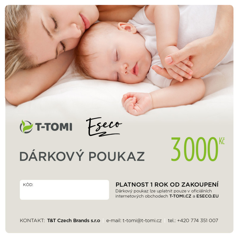 T-TOMI Dárkový poukaz 3000