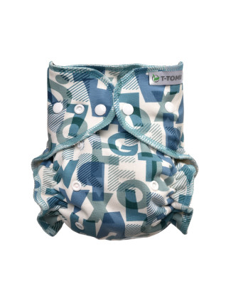 T-TOMI Kalhotková plena - přebalovací set patentky Green Alphabet  