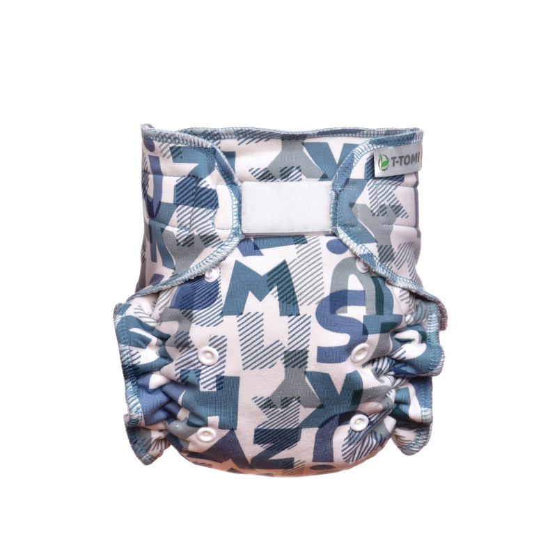 T-TOMI Kalhotková plena - přebalovací set suchý zip Green Alphabet  