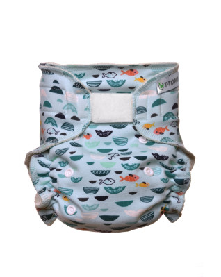 T-TOMI Kalhotková plena - přebalovací set suchý zip Green Sea