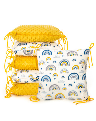 T-TOMI Polštářkový mantinel MINKY Rainbow