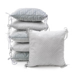 T-TOMI Polštářkový mantinel Grey little dots