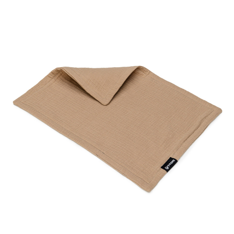 T-TOMI BIO Mušelínová plena pod hlavičku Beige