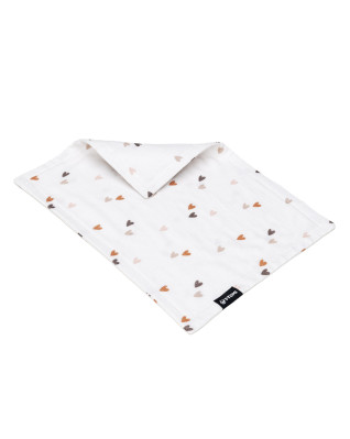 T-TOMI BIO Mušelínová plena pod hlavičku Love