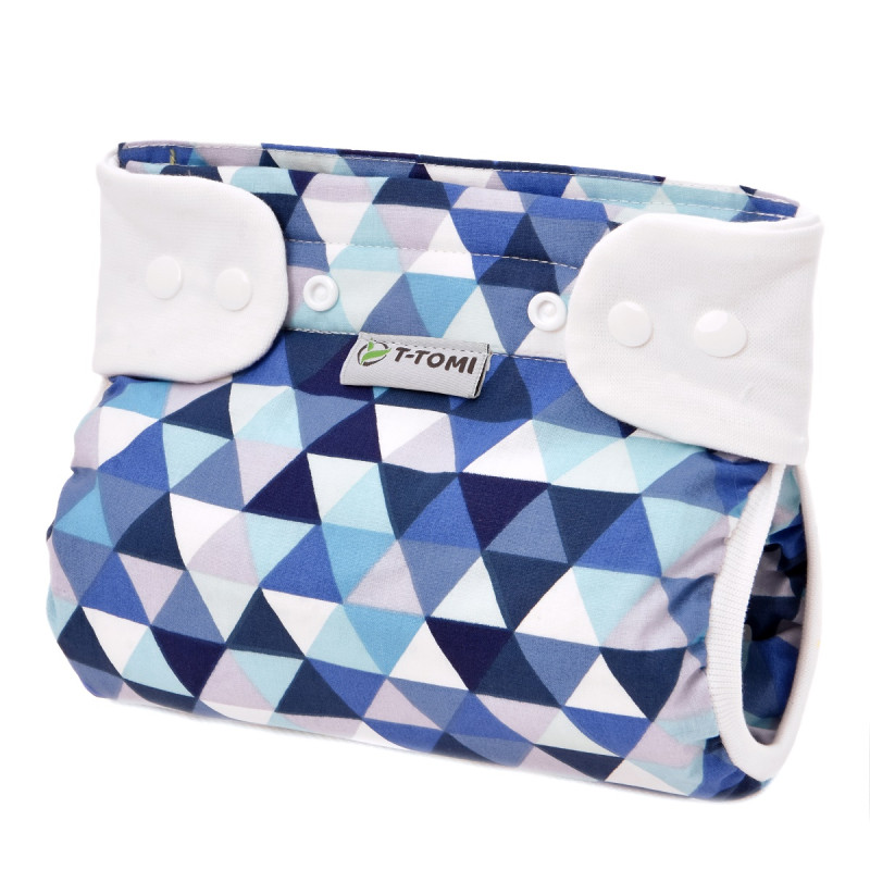 T-TOMI Ortopedické abdukční kalhotky PLUS - patentky Blue triangles (5-9kg) 