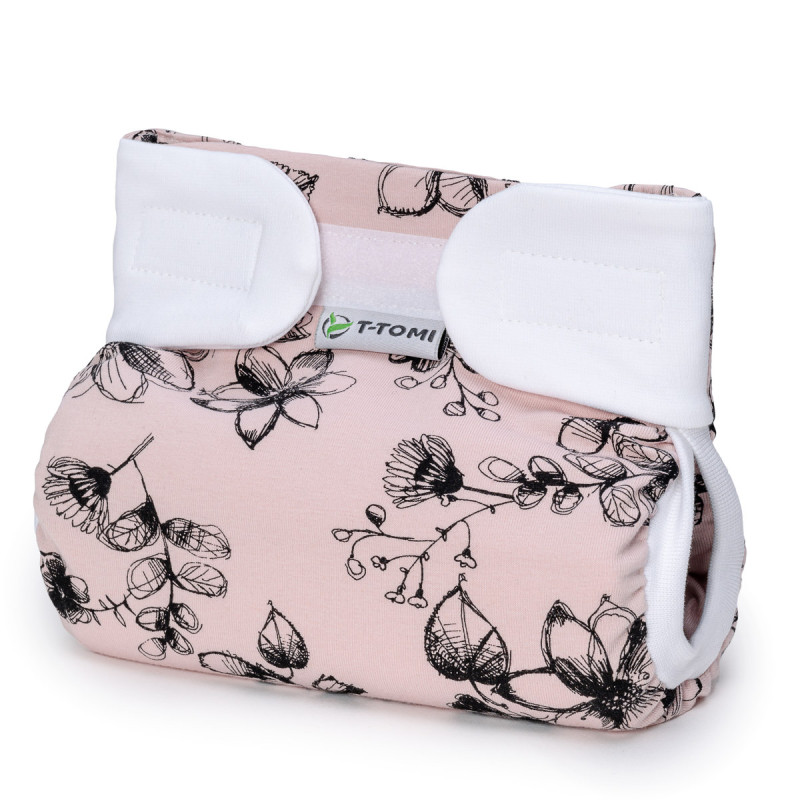 T-TOMI Ortopedické abdukční kalhotky - suchý zip Flowers (5-9kg)