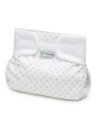 T-TOMI Ortopedické abdukční kalhotky - suchý zip Grey dots (5-9kg)