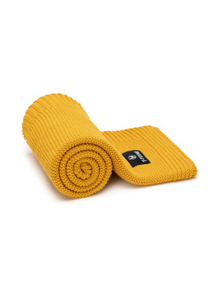 T-TOMI Pletená deka Mustard waves