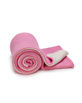 T-TOMI Pletená deka WARM Pink waves