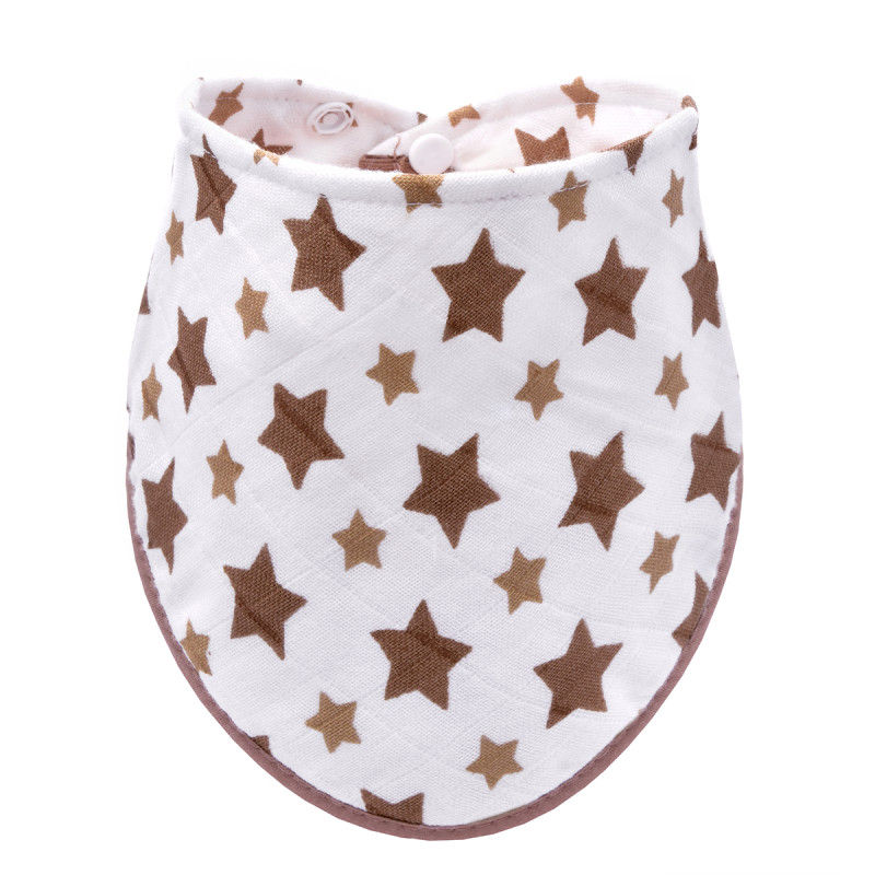 T-TOMI BIO Bambusový slintáček Beige stars