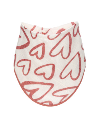 T-TOMI BIO Bambusový slintáček Pink hearts