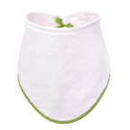 T-TOMI BIO Bambusový slintáček White with green edging