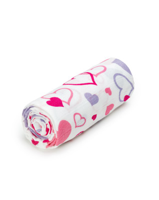 T-TOMI BIO Velká bambusová osuška Hearts