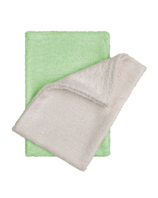 T-TOMI Koupací žínky - rukavice Natur + Green 